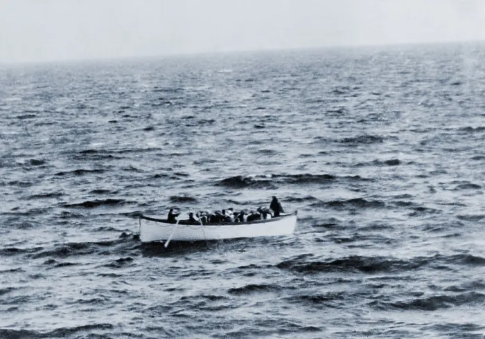 Framed Print : One of the Titanic lifeboats as seen from the Carpathia on the morning of April 15, 1912 Framed Print : One of the Titanic lifeboats as seen from the Carpathia on the morning of April 15, 1912