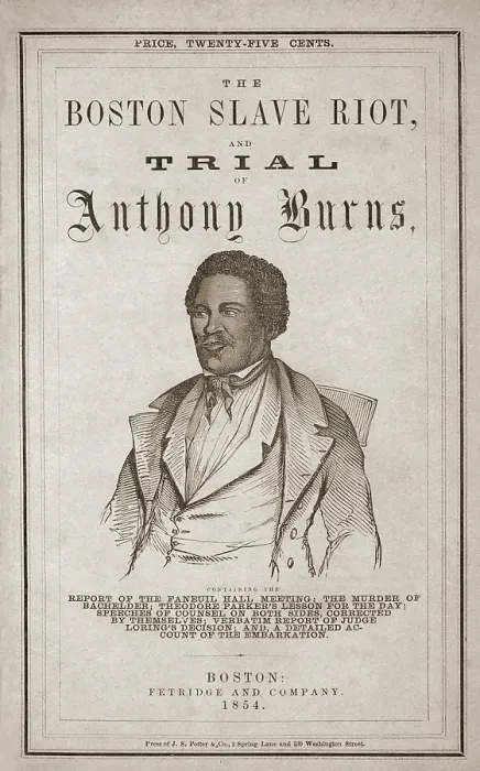 Framed Print : Title page of BOSTON SLAVE RIOT AND THE TRIAL OF ANTHONY BURNS. 1855