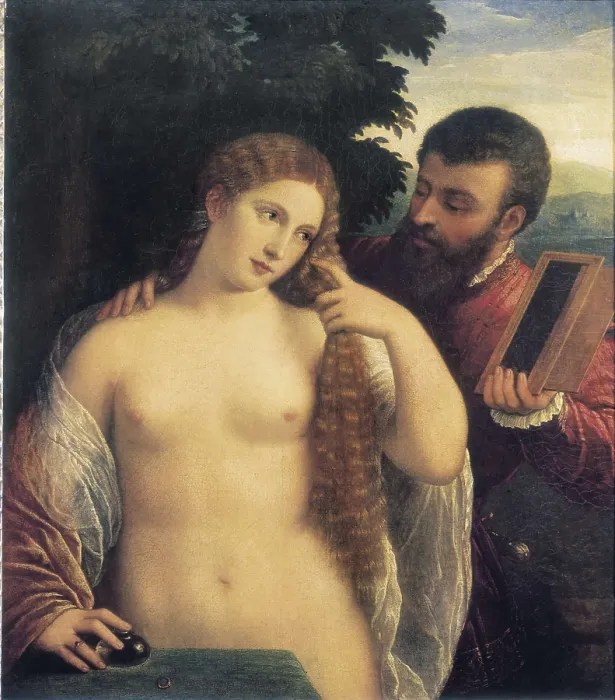 Framed Print : TIZIANO, pupil of (16th century). Alfonso d'Este and Laura Dianti. 16th c. Oil on canvas. UNITED STATES OF AMERICA. Washington. National Gallery of Art Framed Print : TIZIANO, pupil of (16th century). Alfonso d'Este and Laura Dianti. 16th c. Oil on canvas. UNITED STATES OF AMERICA. Washington. National Gallery of Art
