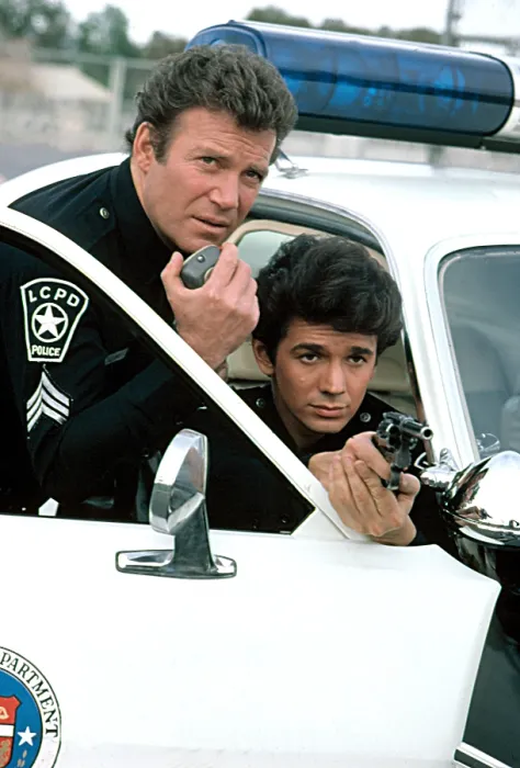 Framed Print : T.J. HOOKER, William Shatner, Adrian Zmed, 1982-86