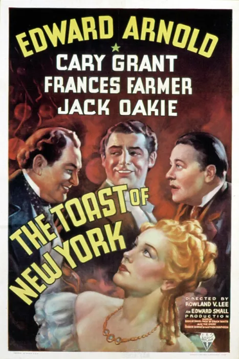 Framed Print : THE TOAST OF NEW YORK, Edward Arnold, Cary Grant, Jack Oakie, Frances Farmer, poster, 1937