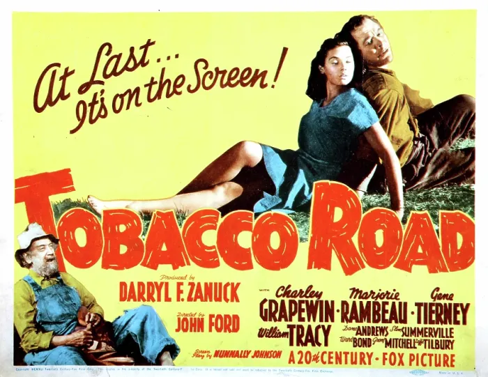 Framed Print : TOBACCO ROAD, Charley Grapewin, (aka Charles Grapewin), Gene Tierney, Ward Bond, 1941, TM and copyright 20th Century Fox Film Corp. All rights reserved / Courtesy Everett Collection