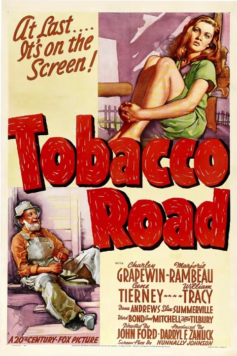 Framed Print : TOBACCO ROAD, bottom left: Charley Grapewin, (aka Charles Grapewin), top right: Gene Tierney, 1941, TM and Copyright 20th Century Fox Film Corp Framed Print : TOBACCO ROAD, bottom left: Charley Grapewin, (aka Charles Grapewin), top right: Gene Tierney, 1941, TM and Copyright 20th Century Fox Film Corp
