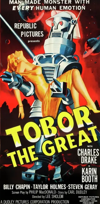 Framed Print : TOBOR THE GREAT, poster art, 1954