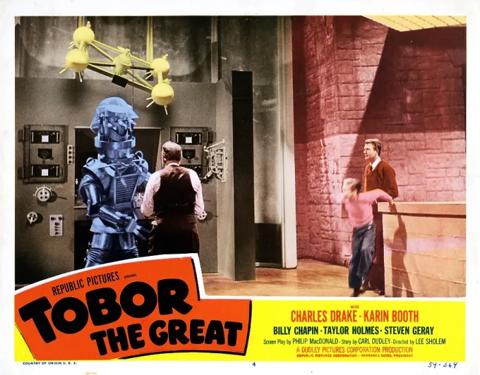 Framed Print : TOBOR THE GREAT, Taylor Holmes (Back to picture), Charles Drake, Billy Chapin 1954