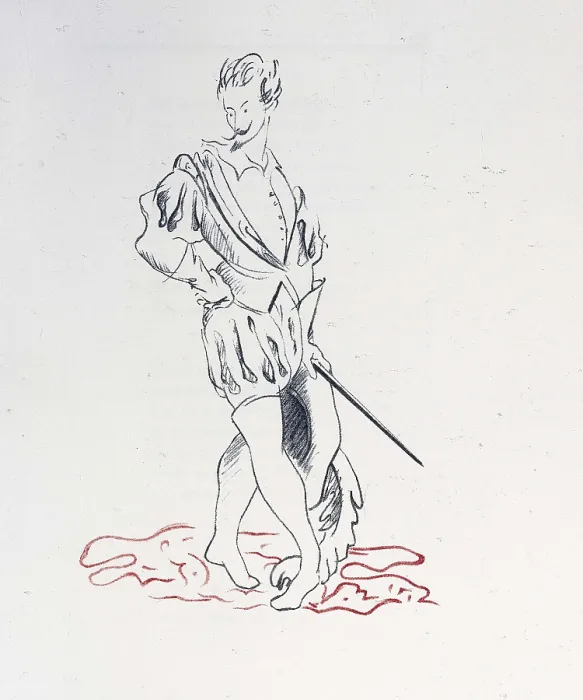 Framed Print : TOGORES LLACH, Jos de (1893-1970). The Mayor of Zalamea. 1932. Illustration of an edition of Caldern's works. Barcelona: Gustavo Gili, 1932. Litography. SPAIN. Madrid