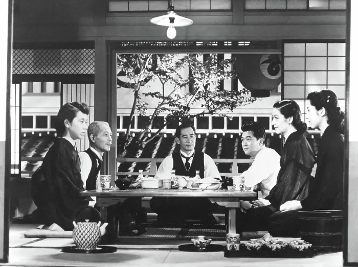 Framed Print : TOKYO STORY, (aka TOKYO MONOGATARI), Haruko Sugimura, Chishu Ryu, So Yamamura, Shiro Osaka, Setsuko Hara, Kyoko Kagawa, 1953