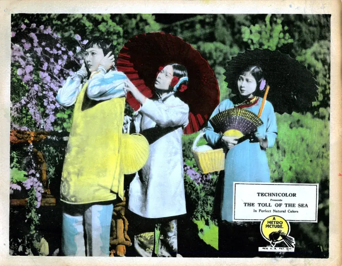 Framed Print : THE TOLL OF THE SEA, lobbycard, Anna May Wong (left), 1922