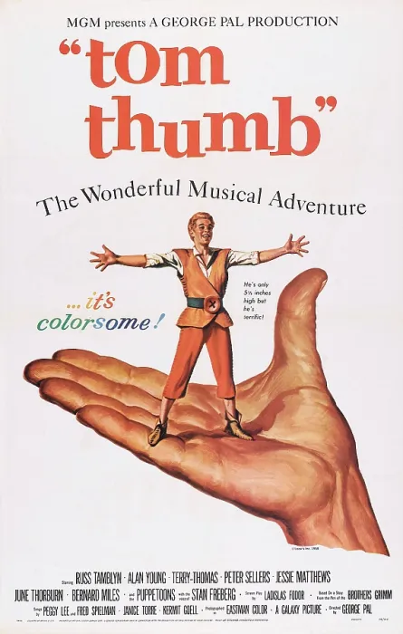 Framed Print : TOM THUMB, poster art, Russ Tamblyn, 1958