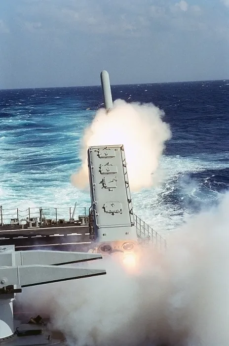 Framed Print : Tomahawk Missile launched toward a target in Iraq guided missile cruiser USS MISSISSIPPI during the air war phase of Operation Desert Storm. Jan.29 1991 (BSLOC_2011_12_28) Framed Print : Tomahawk Missile launched toward a target in Iraq guided missile cruiser USS MISSISSIPPI during the air war phase of Operation Desert Storm. Jan.29 1991 (BSLOC_2011_12_28)