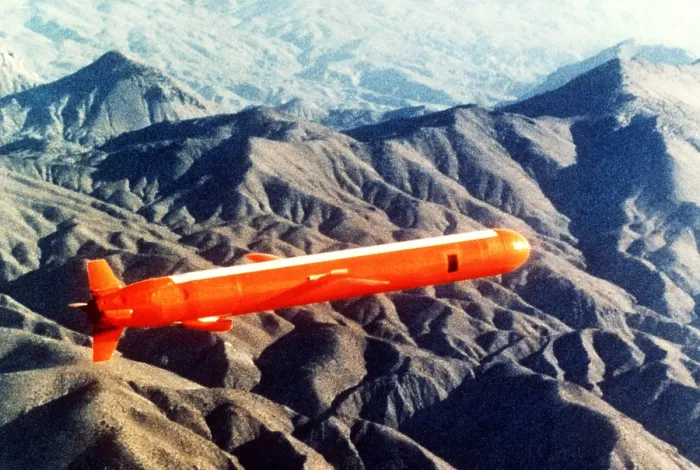 Framed Print : Tomahawk Sea Launch Cruise Missile in flight. Nov. 26 1980. (BSLOC_2011_12_242)