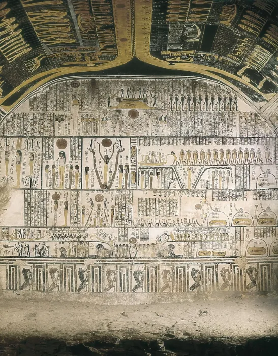 Framed Print : Tomb of Ramesses VI. EGYPT. Dayr al-Bahri. Valley of the Kings. Tomb of Ramesses VI. Egyptian art. New Kingdom. Painting. AISA / Everett Collection**US SALES ONLY**