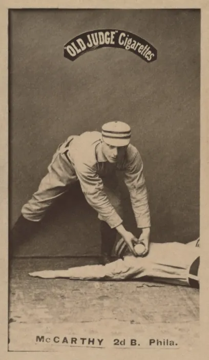 Framed Print : Tommy McCarthy played with the St. Louis Browns (1888-91), and with Boston Beaneaters (1892-96)