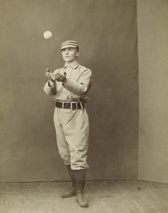 Framed Print : Tommy McCarthy started his baseball career with Boston Reds in 1884 as a pitcher and outfielder