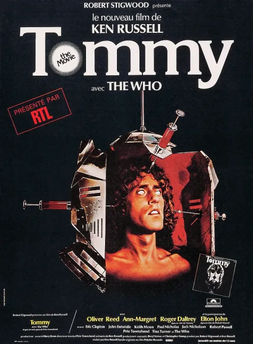 Framed Print : TOMMY, Roger Daltrey on French poster art, 1975 Framed Print : TOMMY, Roger Daltrey on French poster art, 1975
