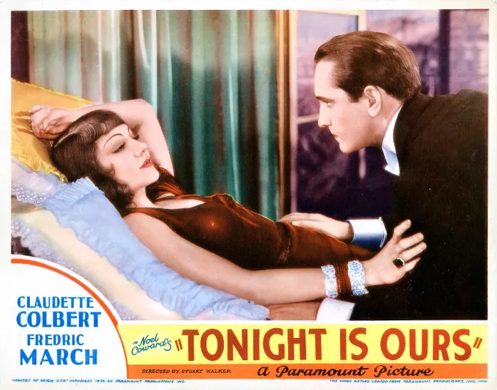 Framed Print : TONIGHT IS OURS, US lobbycard, from left, Claudette Colbert, Fredric March, 1933 Framed Print : TONIGHT IS OURS, US lobbycard, from left, Claudette Colbert, Fredric March, 1933