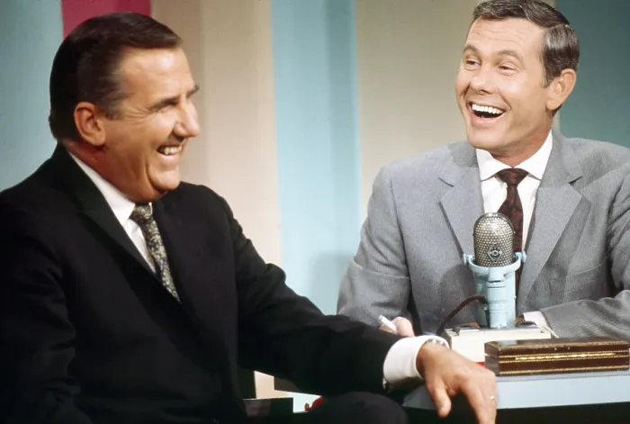 Framed Print : THE TONIGHT SHOW STARRING JOHNNY CARSON, from left: Ed McMahon, Johnny Carson, 1960s, (1962-1992) Framed Print : THE TONIGHT SHOW STARRING JOHNNY CARSON, from left: Ed McMahon, Johnny Carson, 1960s, (1962-1992)