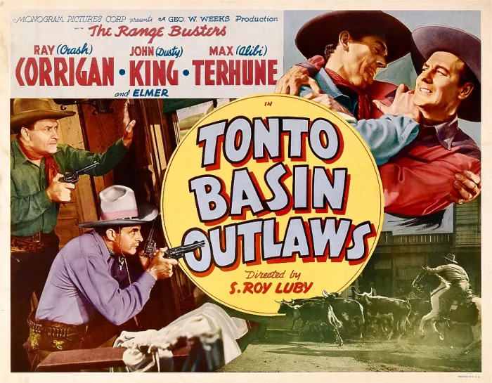 Framed Print : TONTO BASIN OUTLAWS, from left: Max Terhune, Ray Crash Corrigan, 1941 Framed Print : TONTO BASIN OUTLAWS, from left: Max Terhune, Ray Crash Corrigan, 1941