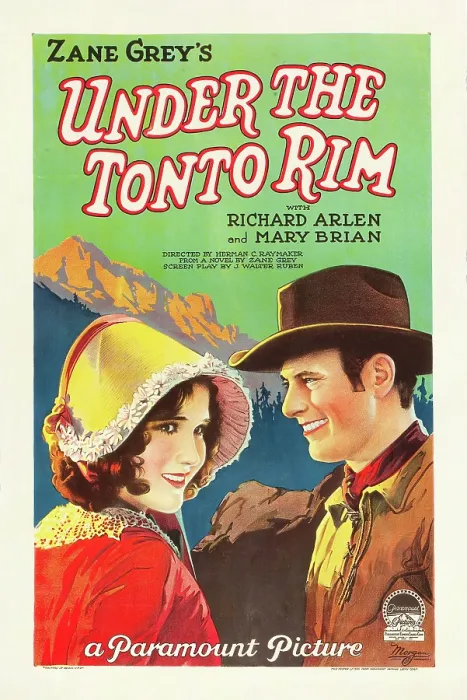 Framed Print : UNDER THE TONTO RIM, from left: Mary Brian, Richard Arlen, 1928 Framed Print : UNDER THE TONTO RIM, from left: Mary Brian, Richard Arlen, 1928