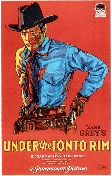 Framed Print : UNDER THE TONTO RIM, US poster, Richard Arlen, 1928