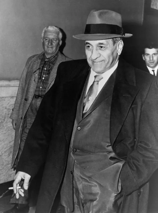 Framed Print : Tony Accardo, successor of Al Capone as boss of the Chicago mob, leaving Federal Building in Chicago after his conviction for tax evasion Framed Print : Tony Accardo, successor of Al Capone as boss of the Chicago mob, leaving Federal Building in Chicago after his conviction for tax evasion