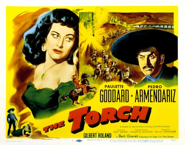 Framed Print : THE TORCH, Paulette Goddard, Pedro Armendariz, 1950