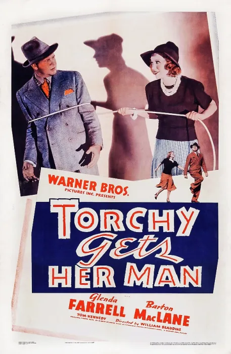 Framed Print : TORCHY GETS HER MAN, US poster art, from left: Barton MacLane, Glenda Farrell, 1938