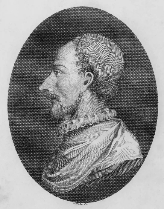 Framed Print : Torquato Tasso (1544-1595) Italian poet wrote the epic GERUSALEMME LIBERATA (Jerusalem Liberated), 1581, about the First Crusade and the European conquest of Jerusalem in 1099