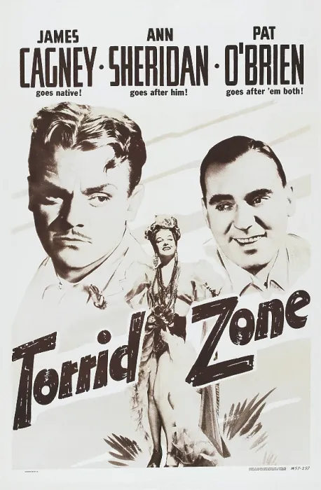 Framed Print : TORRID ZONE, US poster art, from left: James Cagney, Ann Sheridan, Pat O'Brien, 1940 Framed Print : TORRID ZONE, US poster art, from left: James Cagney, Ann Sheridan, Pat O'Brien, 1940