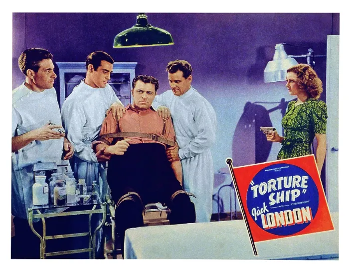 Framed Print : TORTURE SHIP, US lobbycard, from left:Irving Pichel, Lyle Talbot, Julie Bishop, 1939 Framed Print : TORTURE SHIP, US lobbycard, from left:Irving Pichel, Lyle Talbot, Julie Bishop, 1939