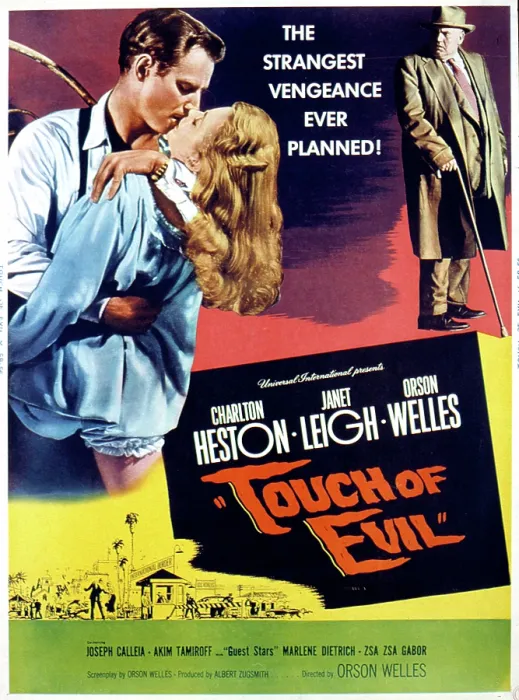 Framed Print : TOUCH OF EVIL, Charlton Heston, Janet Leigh, Orson Welles, 1958 Framed Print : TOUCH OF EVIL, Charlton Heston, Janet Leigh, Orson Welles, 1958