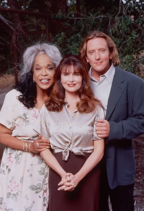 Framed Print : TOUCHED BY AN ANGEL, Della Reese, Roma Downey, John Dye, 1994-2003