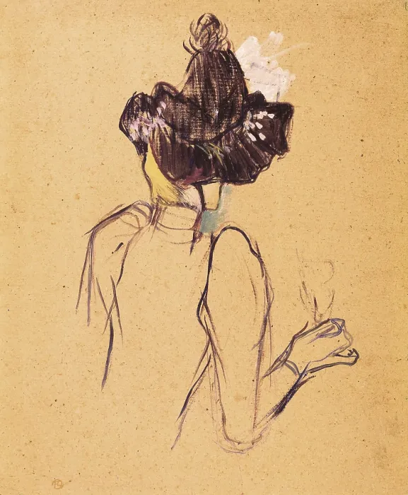 Framed Print : TOULOUSE-LAUTREC, Henri de (1864-1901). Jane Avril. 1893. Post-Impressionism. Drawing. FRANCE. Albi. Toulouse-Lautrec Museum. AISA / Everett Collection**US SALES ONLY**