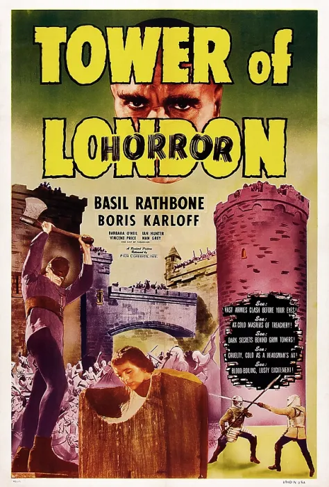 Framed Print : TOWER OF LONDON, top: Boris Karloff, 1939