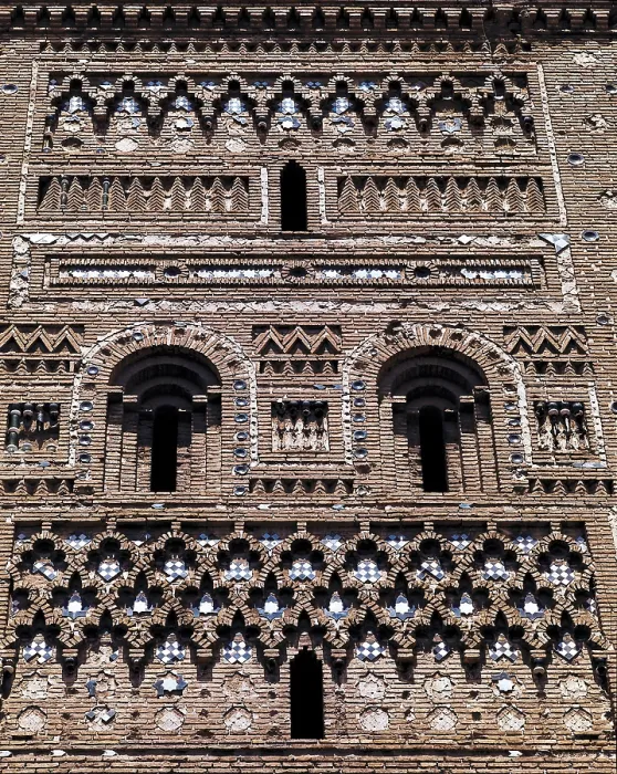 Framed Print : Tower of San Martin. 1315-1316. SPAIN. Teruel. Church of Saint Martin. Ornamental detail. Mudejar art. Architecture. AISA / Everett Collection**US SALES ONLY**