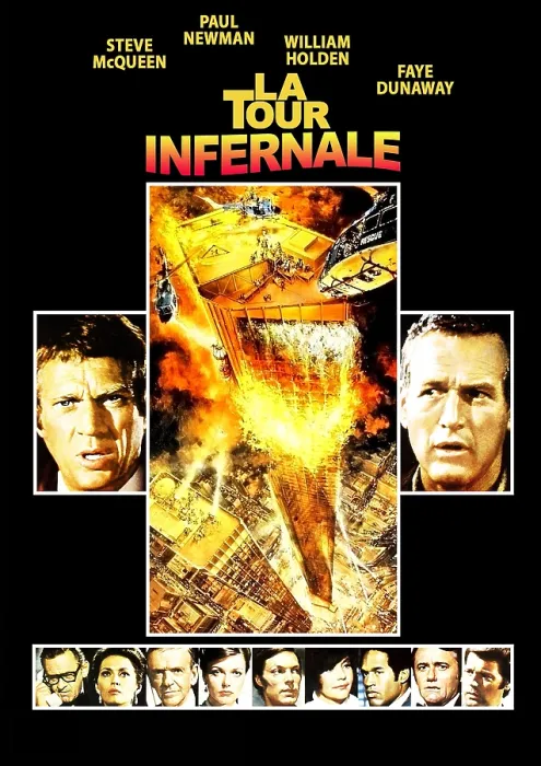 Framed Print : THE TOWERING INFERNO, (aka LA TOUR INFERNALE), top l-r: Steve McQueen, Paul Newman, bottom l-r: William Holden, Faye Dunaway, Fred Astaire, Susan Blakely, Richard Chamberlain Framed Print : THE TOWERING INFERNO, (aka LA TOUR INFERNALE), top l-r: Steve McQueen, Paul Newman, bottom l-r: William Holden, Faye Dunaway, Fred Astaire, Susan Blakely, Richard Chamberlain