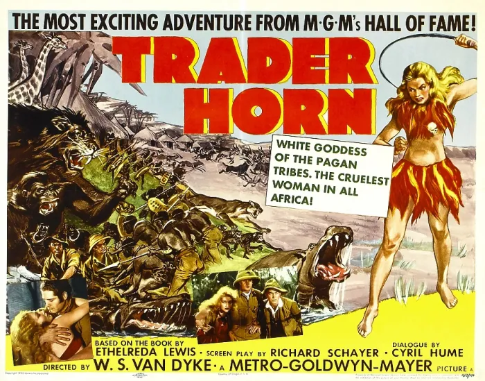 Framed Print : TRADER HORN, bottom left inset:Edwina Booth, Duncan Renaldo, bottom center inset: Edwina Booth, Duncan Renaldo, Harry Carey, 1931 Framed Print : TRADER HORN, bottom left inset:Edwina Booth, Duncan Renaldo, bottom center inset: Edwina Booth, Duncan Renaldo, Harry Carey, 1931