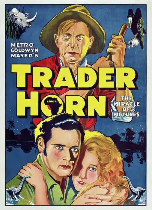 Framed Print : TRADER HORN, US poster art, top: Harry Carey, bottom from left: Duncan Renaldo, Edwina Booth, 1931 Framed Print : TRADER HORN, US poster art, top: Harry Carey, bottom from left: Duncan Renaldo, Edwina Booth, 1931