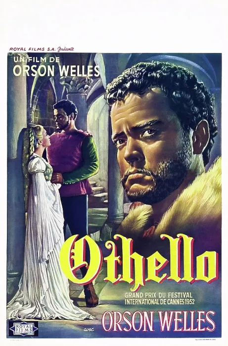 Framed Print : THE TRAGEDY OF OTHELLO: THE MOOR OF VENICE, Orson Welles, (Belgian poster art), 1952