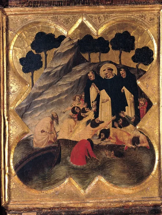 Framed Print : Traini Francesco, St Dominic Polyptych, 1345, 14th Century, tempera and oil on canvas, Italy, Tuscany, Pisa, San Matteo National Museum