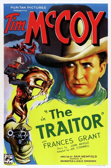 Framed Print : THE TRAITOR, US poster art, Tim McCoy, 1936