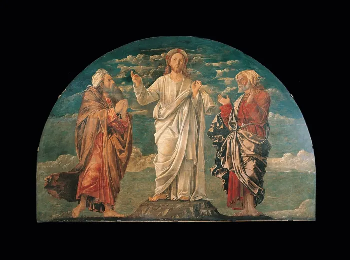Framed Print : The Transfiguration, by Girolamo da Aviano Strazzaroli, 15th Century, - Italy, Veneto, Venice, Accademia Art Galleries. All