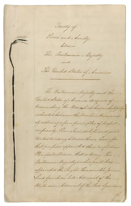 Framed Print : The Treaty of Ghent, which ended the War of 1812. 1814 Framed Print : The Treaty of Ghent, which ended the War of 1812. 1814