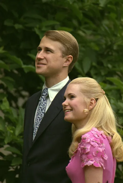 Framed Print : Tricia and Edward Cox were married at the White House on June 12 1971. They remained active in Republican politics