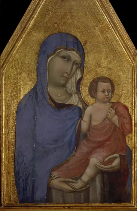 Framed Print : Triptych with the Madonna and Child with Saints Peter and Paul, beginning of the 14th Century, golden board - Private collection. Detail Framed Print : Triptych with the Madonna and Child with Saints Peter and Paul, beginning of the 14th Century, golden board - Private collection. Detail