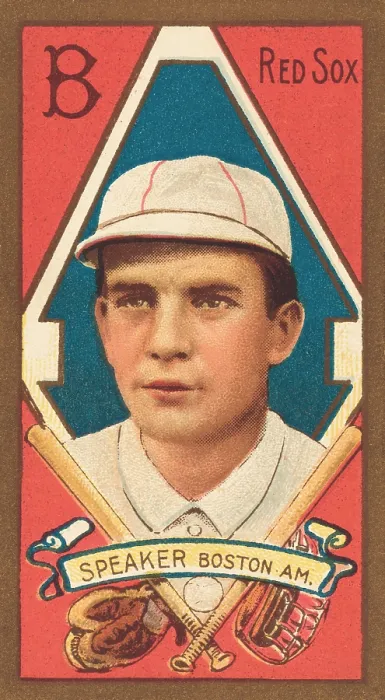 Framed Print : Tris Speaker, 1911 baseball card, published when he was with the Boston Red Sox (BSLOC_2018_3_134) Framed Print : Tris Speaker, 1911 baseball card, published when he was with the Boston Red Sox (BSLOC_2018_3_134)