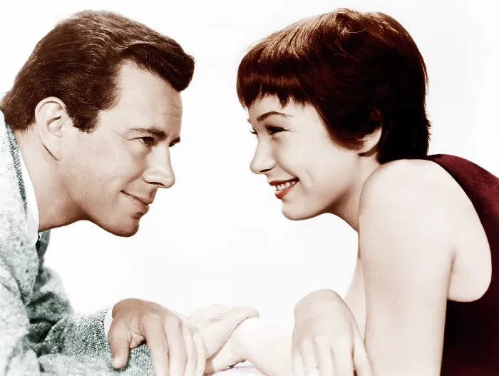 Framed Print : THE TROUBLE WITH HARRY, from left: John Forsythe, Shirley MacLaine, 1955 Framed Print : THE TROUBLE WITH HARRY, from left: John Forsythe, Shirley MacLaine, 1955