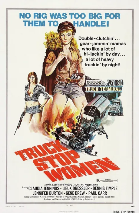 Framed Print : TRUCK STOP WOMEN, US poster art, 1974