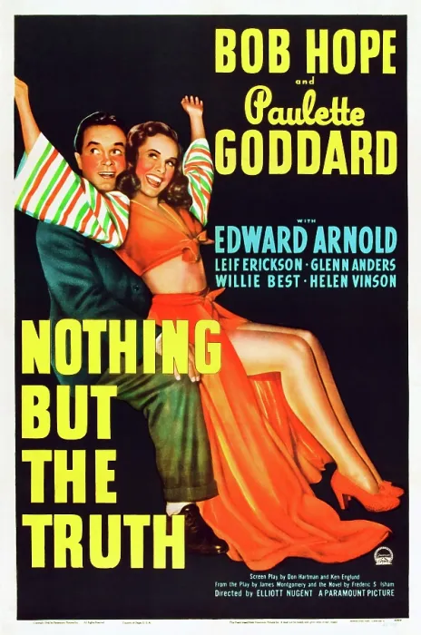 Framed Print : NOTHING BUT THE TRUTH, l-r: Bob Hope, Paulette Goddard on poster art, 1941 Framed Print : NOTHING BUT THE TRUTH, l-r: Bob Hope, Paulette Goddard on poster art, 1941