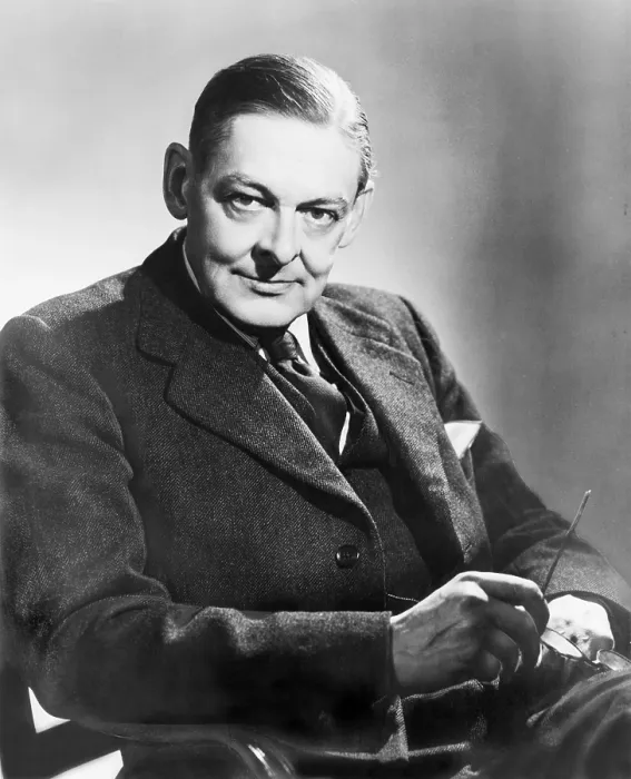 Framed Print : T.S. Eliot (1888-1965) American born English poet, won the 1948 Nobel Prize for Literature. 1954